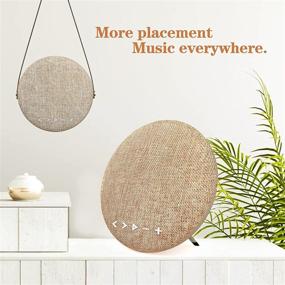 img 1 attached to 🔊 Outdoor Portable Bluetooth Speaker with FM Radio - Dual Pairing, Loud Stereo, & Booming Bass for Home and Party - 24-Hour Playtime - Black (Brown)