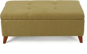 img 4 attached to Etoney Century Modern Storage Ottoman Furniture for Accent Furniture