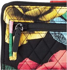 img 2 attached to 👛 Enhanced RFID Protected Cotton Turnlock Wallet for Women by Vera Bradley