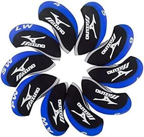 img 2 attached to 🏌️ Premium Neoprene 10X Blue & Black Golf Iron HeadCover for Mizuno MP69 JPX-85 EX Clubs - New Gift