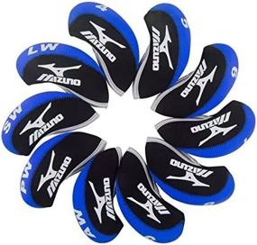 img 3 attached to 🏌️ Premium Neoprene 10X Blue & Black Golf Iron HeadCover for Mizuno MP69 JPX-85 EX Clubs - New Gift