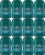🥶 degree men anti-perspirant, invisible stick, cool rush - 12 pack, 0.5 oz / 14 gr: stay cool & dry all day! logo