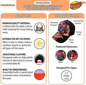 img 3 attached to 🧢 Stylish Nickelodeon Boys Baseball Cap - Blaze and The Monster Machines (Ages 2-4)