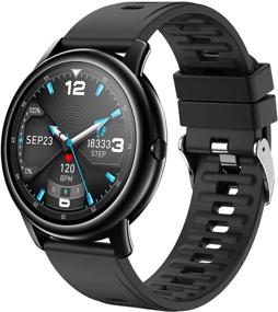 img 4 attached to Умные часы для Android телефонов: фитнес-трекер Smartwatch IDEALROYAL с монитором давления крови, 1,3-дюймовым сенсорным экраном, водонепроницаемым IP68, спортивные часы для женщин и мужчин