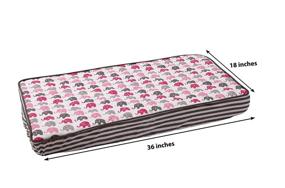 img 1 attached to Bacati - Elephants Pink/Grey Mini Changing Pad Cover: Stylish & Practical for Your Baby's Comfort