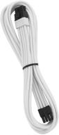 🔌 cablemod белый кабель 60 см rt-series pro modflex sleeved 8-pin pci-e для asus и seasonic логотип