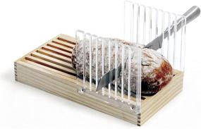 img 3 attached to 🍞 Norpro Bread Slicer with Crumb Catcher Brown - Effortlessly Slice Bread with Precision!