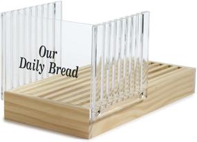 img 4 attached to 🍞 Norpro Bread Slicer with Crumb Catcher Brown - Effortlessly Slice Bread with Precision!