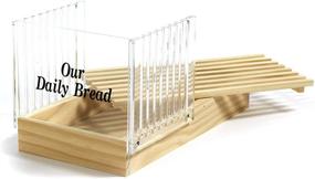 img 1 attached to 🍞 Norpro Bread Slicer with Crumb Catcher Brown - Effortlessly Slice Bread with Precision!