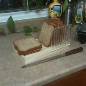 img 2 attached to 🍞 Norpro Bread Slicer with Crumb Catcher Brown - Effortlessly Slice Bread with Precision!