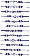 caiyao 12pcs assorted evil eye bead string bracelets with card - stylish protection jewelry for women and girls logo