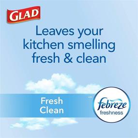 img 1 attached to 🗑️ Glad Small Trash Bags - OdorShield 4 Gallon White Trash Bag with Gain Fresh Scent - 26 Count (Pack of 6)
