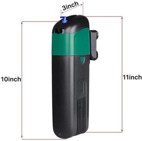 img 3 attached to 🌊 EmmaWu Submersible U-V Pump Aquarium Filter Fish Tank, 5W 130GPH Green Water Killer Filter