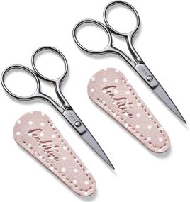 img 4 attached to 🔪 Beaditive Classic Embroidery Scissors with Leather Sheaths (2 PC): Premium Stainless Steel for Sewing, Embroidery & Crafting