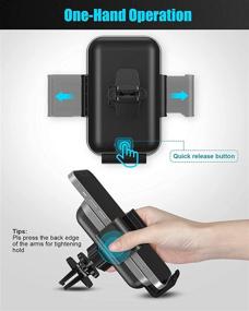 img 2 attached to STOON Car Phone Holder Mount: Strong Vent Clip, Hands-Free Cell Phone Holder for Car Air Vent - Compatible with iPhone 12 Pro Max/11 Pro/11/8, Galaxy S10e/S9 & More