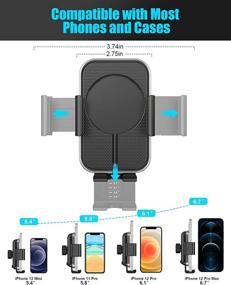 img 1 attached to STOON Car Phone Holder Mount: Strong Vent Clip, Hands-Free Cell Phone Holder for Car Air Vent - Compatible with iPhone 12 Pro Max/11 Pro/11/8, Galaxy S10e/S9 & More