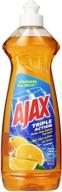 ajax triple action orange dish liquid, 14 fluid ounce (pack of 1) logo
