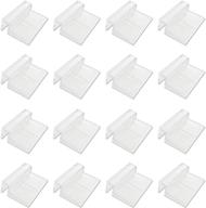 🐠 bornfeel aquarium lid clips: secure and stylish fish tank glass clips - 24 pack 6mm 8mm rimless aquarium cover holder clamps in clear acrylic logo