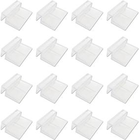 img 4 attached to 🐠 Bornfeel Aquarium Lid Clips: Secure and Stylish Fish Tank Glass Clips - 24 Pack 6mm 8mm Rimless Aquarium Cover Holder Clamps in Clear Acrylic