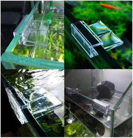 img 2 attached to 🐠 Bornfeel Aquarium Lid Clips: Secure and Stylish Fish Tank Glass Clips - 24 Pack 6mm 8mm Rimless Aquarium Cover Holder Clamps in Clear Acrylic