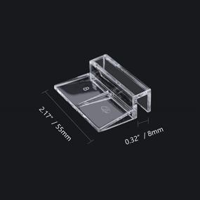 img 3 attached to 🐠 Bornfeel Aquarium Lid Clips: Secure and Stylish Fish Tank Glass Clips - 24 Pack 6mm 8mm Rimless Aquarium Cover Holder Clamps in Clear Acrylic