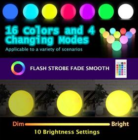 img 2 attached to 🏖️ 16" LED Glow Beach Ball Toy: Color Changing Lights for Pool & Beach Parties