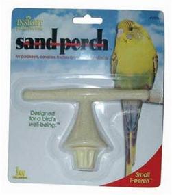 img 1 attached to JW Pet Company Insight Sand Perch T Perch Bird Accessory: Enhance Your Bird's Environment in Style and Comfort