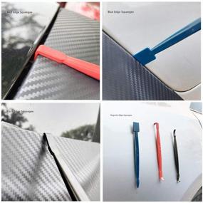 img 1 attached to CARTINTS Car Wrap Vinyl Kit Window Tinting Tools Include Magnetic Edge Trimmer