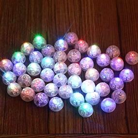 img 4 attached to 🎈 100pcs/lot Neo LOONS® Multicolor Round Led Flash Ball Lamp Balloon Light with Long Standby Time for Paper Lantern Balloon Light Party Wedding Decoration