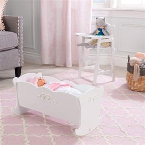 img 2 attached to 🏻 Optimized Search: KidKraft Tiffany Bow Doll Cradle for Enhanced Online Visibility