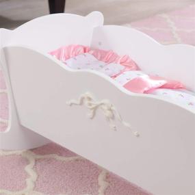 img 1 attached to 🏻 Optimized Search: KidKraft Tiffany Bow Doll Cradle for Enhanced Online Visibility