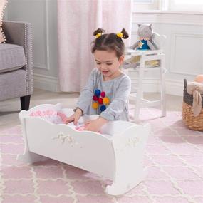img 3 attached to 🏻 Optimized Search: KidKraft Tiffany Bow Doll Cradle for Enhanced Online Visibility