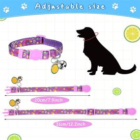 img 2 attached to 🍉 Colorful Adjustable Breakaway Pet Collar with Bell - Summer Fruit Patterns for a Stylish Kitty Cat Look!