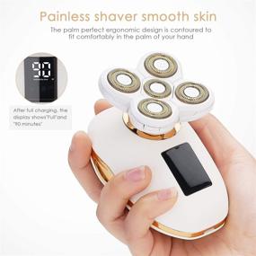 img 1 attached to 💃 Electric Razor for Women: Painless Leg Shaver Hair Remover, Cordless Bikini Trimmer - Wet/Dry, Waterproof & USB Rechargeable - As Seen On TV