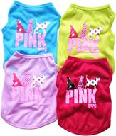 🐶 tengzhi 4pack dog vest: keep your dachshund and small medium dogs warm with cotton puppy sleeveless shirt! логотип