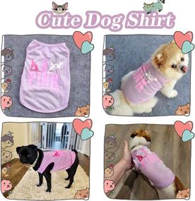 img 1 attached to 🐶 TENGZHI 4Pack Dog Vest: Keep Your Dachshund and Small Medium Dogs Warm with Cotton Puppy Sleeveless Shirt!