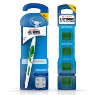 🦷 listerine ultraclean access snap-on flosser & flosser refill head 28 ea, pack for proper oral care, mint flavor - ultimate dental hygiene solution logo