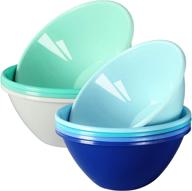 youngever plastic cereal coastal colors - vibrant and durable cereal storage containers logo