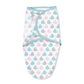 img 3 attached to SwaddleMe Original Swaddle – Size Small, 0-3 Months, 👶 2-Pack (Pink Polka Whale): Comfortable and Secure Swaddling for Newborns