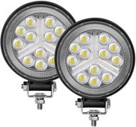 🚜 zmoon 4.5'' круглые led фары для внедорожных машин 2 шт. 4500 лм спот и потоковая светодиодная панель - высокопроизводительные светодиодные противотуманные фары для тракторов, лодок, джипов, квадроциклов, грузовиков, багги, прицепов, внедорожников логотип