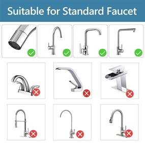 img 1 attached to 304 Stainless Steel Faucet Water Filter for Clean Kitchen Water - Removes Lead, Flouride & Chlorine