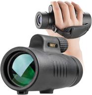 🔭 premium 8x42 monocular telescope: waterproof, compact & shockproof - ideal for bird watching, hunting, camping, hiking and wildlife observation logo