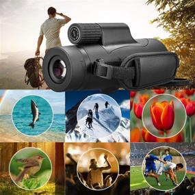 img 2 attached to 🔭 Premium 8x42 Monocular Telescope: Waterproof, Compact & Shockproof - Ideal for Bird Watching, Hunting, Camping, Hiking and Wildlife Observation