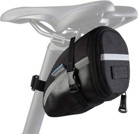 img 4 attached to 🚲 Water-Resistant Bike Saddle Bag: Roswheel 131455 - Quick Release Bike Under Seat Pack & Pouch