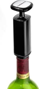 img 1 attached to Preserve Wine Freshness with Rabbit Vacuum Pump Wine Preserver + 2 Stoppers - Velvet Black Set