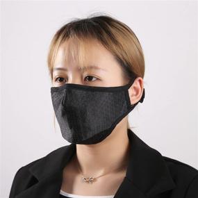 img 3 attached to 🏋️ Ligart Adjustable Workout Sports Face Mask - Breathable Gym Exercise Running Face Cover for Men Women - Adjustable Strap, Reusable & Washable Athletic Mask for Runners