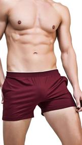 img 1 attached to Men's Cotton Bottoms Fashion: Linemoon Collection (Size 25-29)
