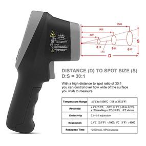 img 1 attached to Infrared Thermometer Non Contact Digital Temperature Test, Measure & Inspect