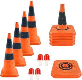 img 4 attached to 🚧 Reflective Collapsible Traffic Purpose Cone by WHDZ