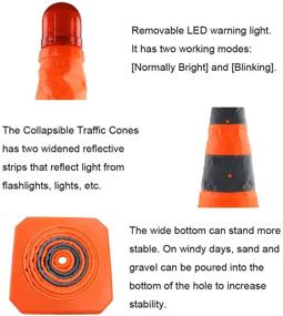 img 2 attached to 🚧 Reflective Collapsible Traffic Purpose Cone by WHDZ